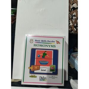 Basic Skills Homonyms Self-Matching Puzzles Didax Hands On Phonics NEW Sealed